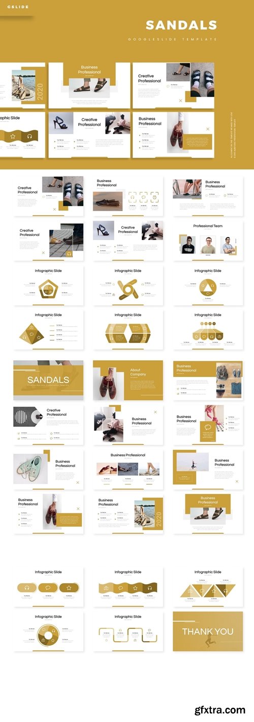 Sandals Powerpoint, Keynote and Google Slides Templates