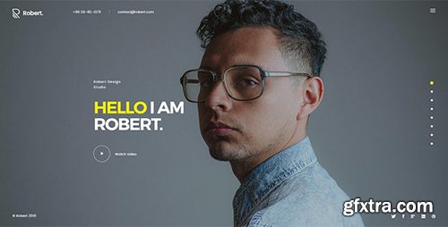 ThemeForest - Robert v1.0 - Creative Personal Onepage HTML Template - 25181355