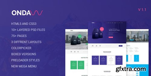 ThemeForest - Onda v1.1 - Web Hosting, Responsive HTML5 Template - 18014376