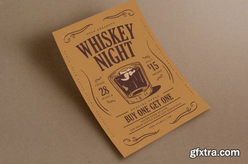 Whiskey Night Event Flyer