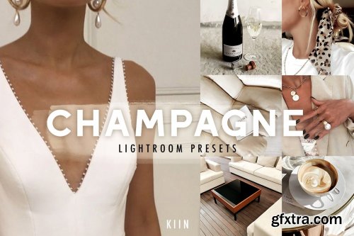 CreativeMarket - 5 CHAMPAGNE LIGHTROOM PRESETS 4237079