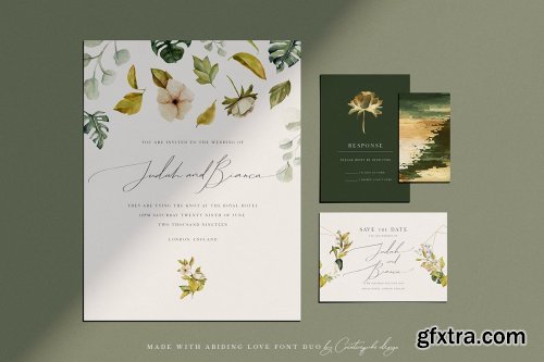 CreativeMarket - Abiding Love Collection Font Duo 3838570