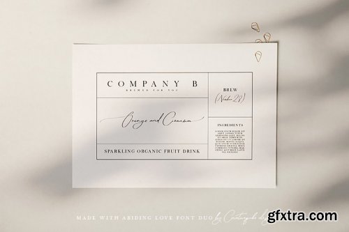 CreativeMarket - Abiding Love Collection Font Duo 3838570