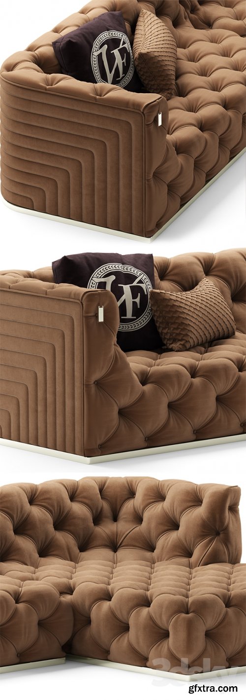 Sofa vittoriafrigerio Caracciolo 3D model