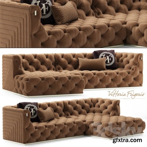 Sofa vittoriafrigerio Caracciolo 3D model