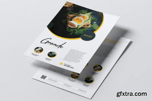 GRANDE Restaurant Flyer & Business Card