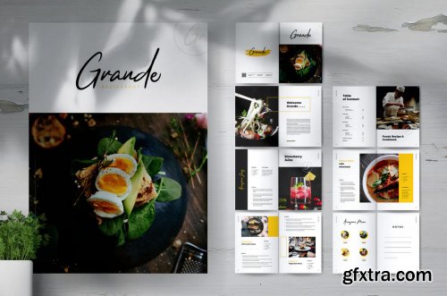 GRANDE Restaurant & Food Brochure