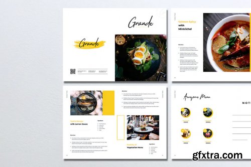 GRANDE Restaurant & Food Brochure