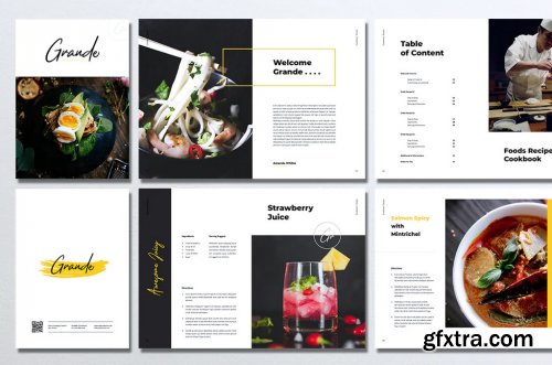 GRANDE Restaurant & Food Brochure