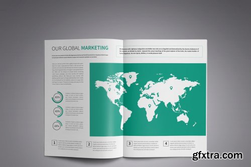 CreativeMarket - A4 Corporate Business Brochure 4159023