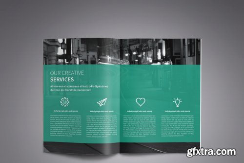 CreativeMarket - A4 Corporate Business Brochure 4159023