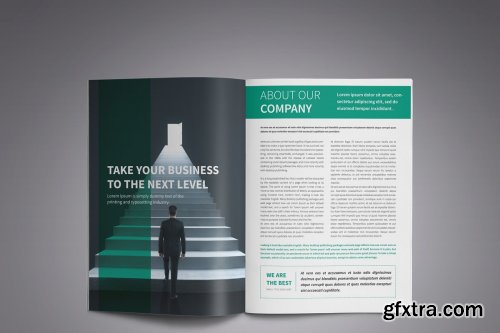 CreativeMarket - A4 Corporate Business Brochure 4159023