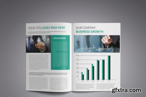 CreativeMarket - A4 Corporate Business Brochure 4159023