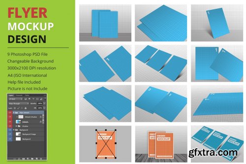 CreativeMarket - Flyer Mockup Design 4127835