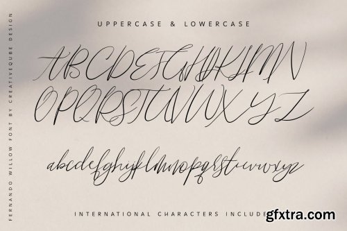 CreativeMarket - Fernando Willow Heart Script 4271570