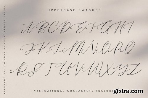 CreativeMarket - Fernando Willow Heart Script 4271570