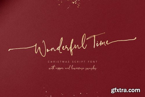 CreativeMarket - Wonderful Time Script Font 4269460