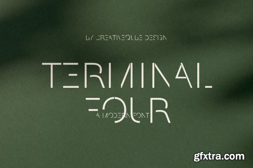 CreativeMarket - Terminal Four Modern Font 4269174