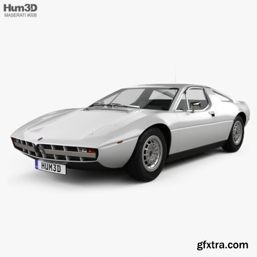 Maserati Merak 1972 3D model