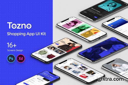 Tozno Shopping Mobile App UI Kit