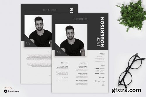 Erick - Clean Minimalist Resume TS