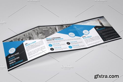 CreativeMarket - Square Trifold Brochure Template 4242475