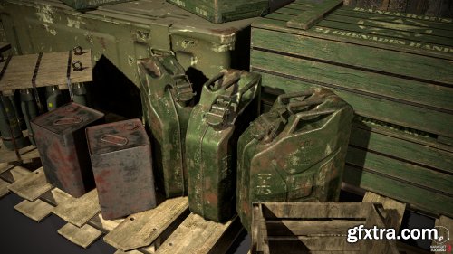 Crates and Barrels Military Props