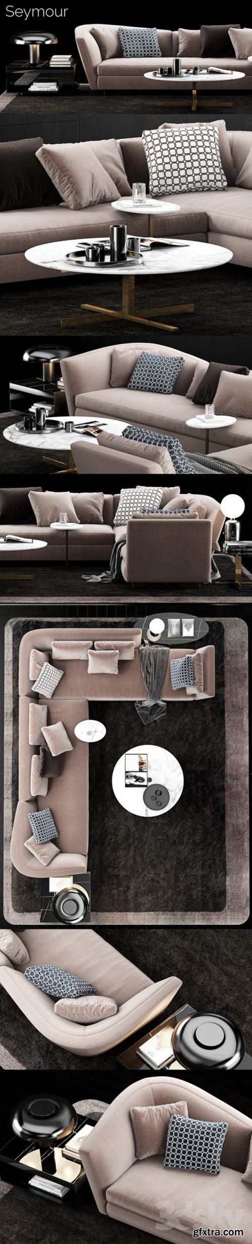 Minotti Seymour Sofa 3d MODEL