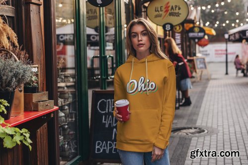 CreativeMarket - Hoodie Mock-Up Street Fashion 4270446