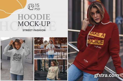 CreativeMarket - Hoodie Mock-Up Street Fashion 4270446