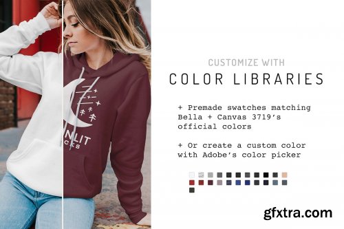 CreativeMarket - Bella Canvas Sweatshirt Mockup 3719 4271856