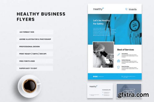 HEALTHY Medical Flyer & Business Card