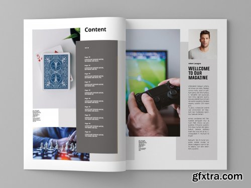 CreativeMarket - Playes - Magazine Template 4309236