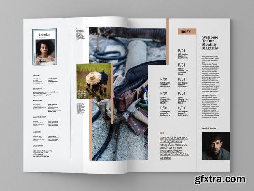 CreativeMarket - Project - Magazine Template 4309238