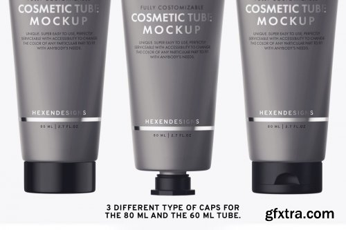 CreativeMarket - Cosmetic Tube Mockup 3749015