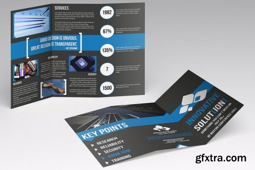 CreativeMarket - Trifold Brochures Bundle 01 3291678