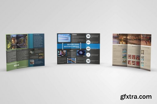 CreativeMarket - Trifold Brochures Bundle 01 3291678