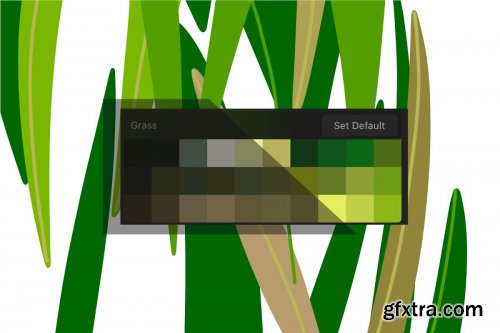 CreativeMarket - Procreate palette. Grass 4313884