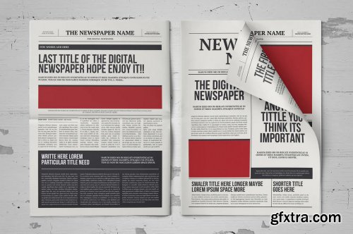 creativemarket - Classic A3 Newspaper Template 4316099