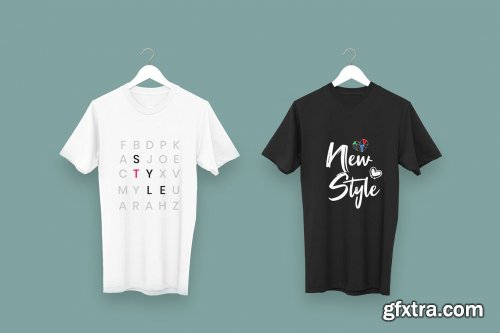 Black & White T-Shirt Mockups