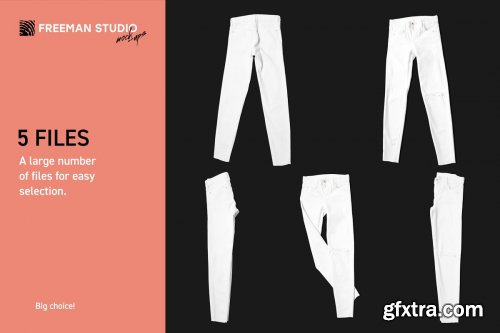 CreativeMarket - Jeans Mock-Up Set 4244257