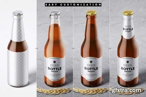 CreativeMarket - Beer Bottle Mockup Set 4191655