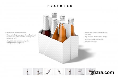 CreativeMarket - Beer Bottle Mockup Set 4191655