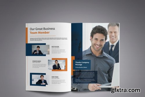 CreativeMarket - Corporate Business Brochure template 4110558