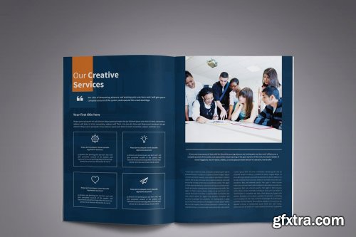 CreativeMarket - Corporate Business Brochure template 4110558