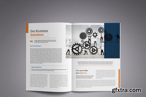 CreativeMarket - Corporate Business Brochure template 4110558