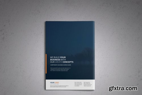 CreativeMarket - Corporate Business Brochure template 4110558