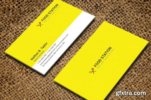 CreativeMarket - Restaurant Business Card 3746334
