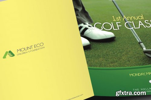 CreativeMarket - Charity Golf Booklet Publisher Word 3745828