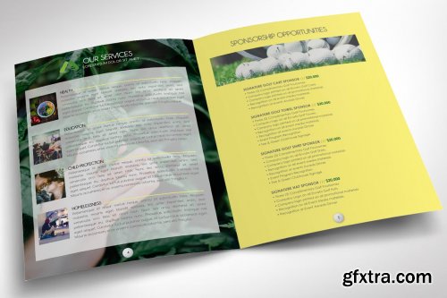 CreativeMarket - Charity Golf Booklet Publisher Word 3745828